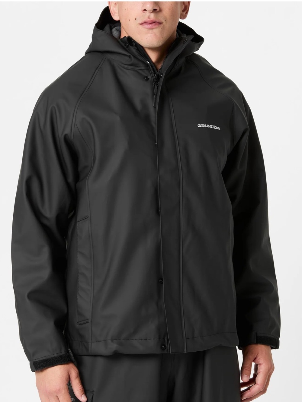 Grundens Neptune 319 Commercial Fishing Jacket Black Waterproof Gorpcore-Medium
